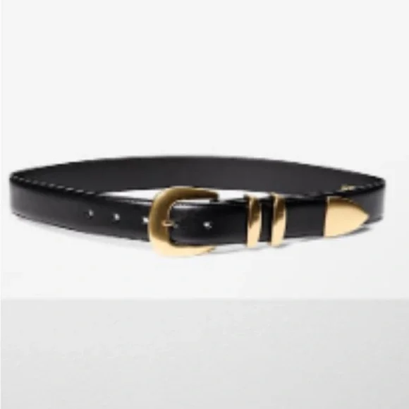 LEGENDARY SOLID BRASS LEATHER WIDE BELT - Picture 2 of 2